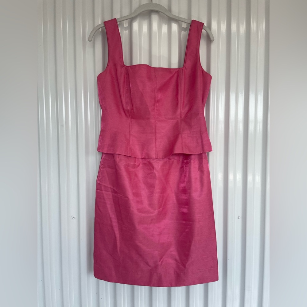 Vintage Adrianna Papell Fuchsia Mini Dress